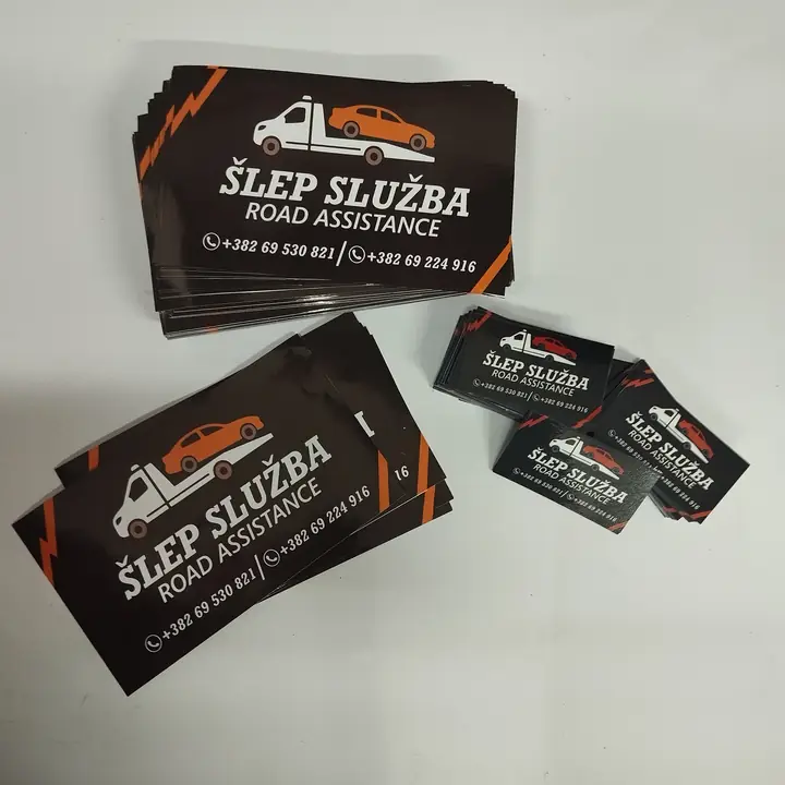 PVC vinyl stickers for a towing service